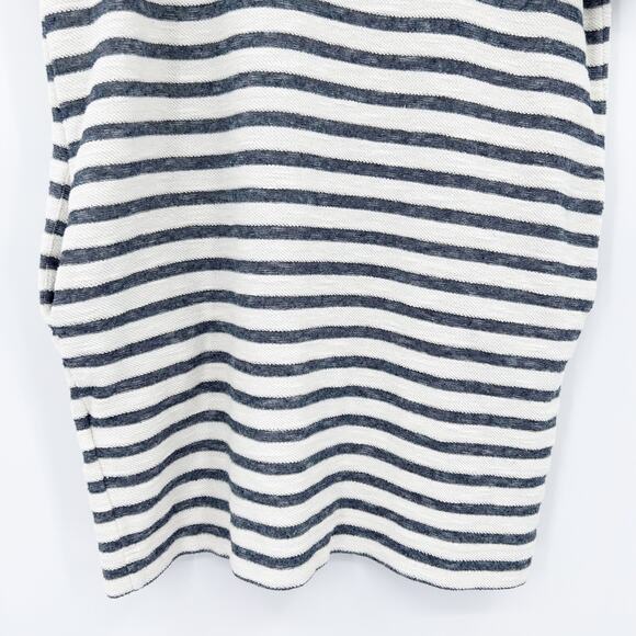 Banana Republic Striped Shift Dress Short Sleeve Pockets Casual Womens Size Med - Picture 10 of 12